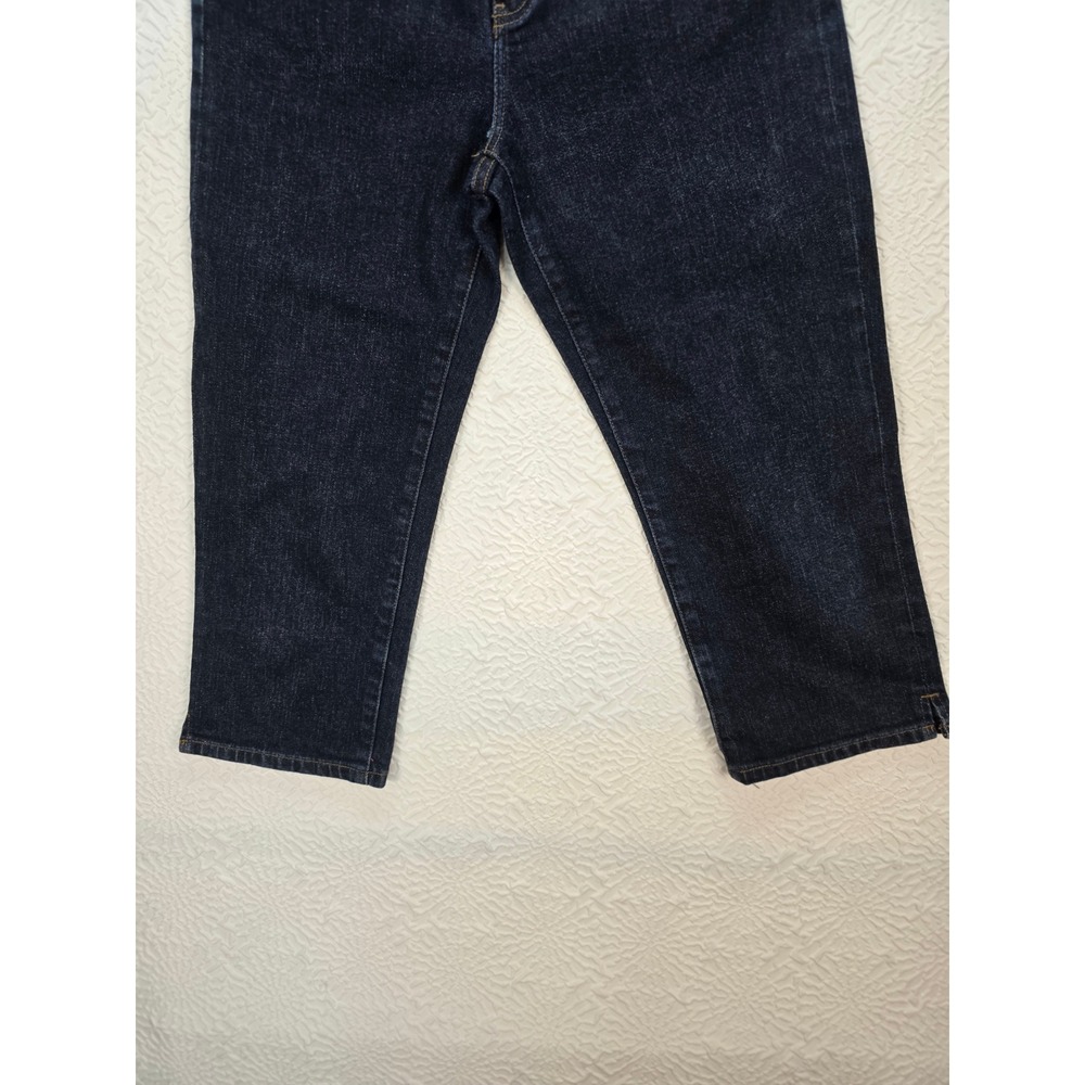 Lauren Ralph Lauren Cropped Jeans Womens 4 Blue Excellent Classic Midcalf Denim - Picture 9 of 14